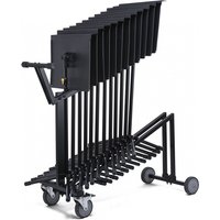Hercules BS200B+ Music Stands with BSC800 Trolley