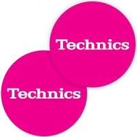 Technics Slipmat Simple 5 White on Pink