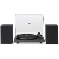 Crosley C62 Shelf System With Bluetooth Out Black