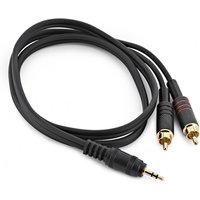 TRS 3.5mm Jack to RCA Phono Pro Cable 1m