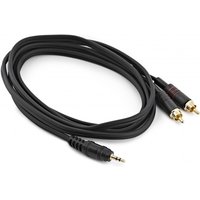 TRS 3.5mm Jack to RCA Phono Pro Cable 2m