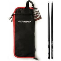 Ahead Deluxe Stick Bag & Phil Rudd Sticks Black/Red