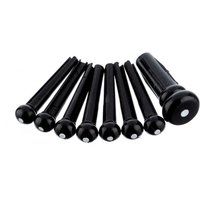 Fender Acoustic Bridge Pin Set Black with White Dots