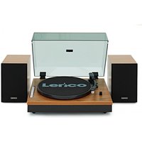Lenco LS-300 Turntable with Speakers Bundle Wood