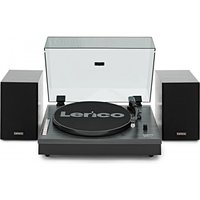 Lenco LS-300 Turntable with Speakers Bundle Black