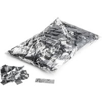1kg Metallic Confetti Rectangles Silver