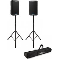 Alto Professional TS412 Active PA Speaker Pair with Speaker Stands