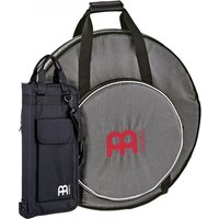 Meinl 22" Ripstop Cymbal Backpack & Stick Bag Bundle Carbon Grey