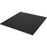 Equinox Quad Steel DecoTruss 500mm Base Plate Black