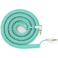 MyVolts Candycords 3.5mm Straight to Angled Coil Cable Mint Green