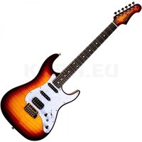 JET Guitars JS-600 Ebony Brown Sunburst