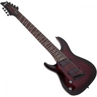 Schecter Omen Elite-8 MS Left-Handed Black Cherry Burst
