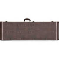 Deluxe Bass Guitar Case by Gear4music Dark Brown