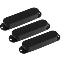 Allparts Pickup-Abdeckungsset für Strat - ohne Löcher schwarz