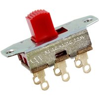Switchcraft Slide Switch On-On Red