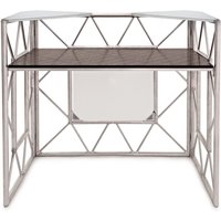 Professional DJ Booth with Corner Shelves by Gear4music