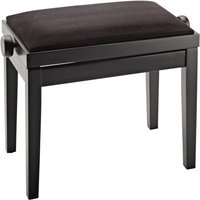 K&M 13900 Piano Bench Black Velvet Matte Black