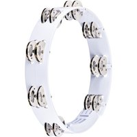 Meinl Headliner 10" Tour Tambourine Dual Row Steel Jingles White