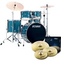 Tama Imperialstar 22 5pc Drum Kit w/Cymbals Hairline Blue