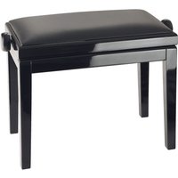 K&M 13990 Piano Bench Imitation Leather Gloss Black