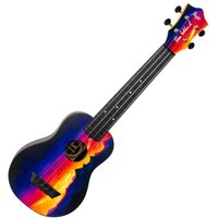 Flight TUSL Elise Ecklund Travel Long Neck Soprano Ukulele Sunset