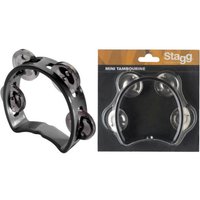 Stagg Plastic Mini Tambourine Black