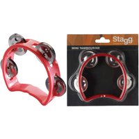 Stagg Plastic Mini Tambourine Red