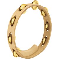 Meinl Artisan Edition Tambourine 1 Row Solid Brass Jingles Maple