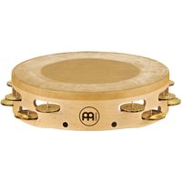 Meinl Headed Artisan Edition Tambourine 2 Rows Brass Jingles Maple