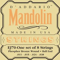 DAddario EJ70 Phosphor-Bronze-Mandoline Saiten Ball End Med/Licht