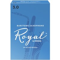 Royal by DAddario Baritonsaxophonblätter 3 (10er Pack)