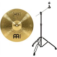 Meinl HCS 14 Crash Cymbal & Gear4music Boom Arm Stand Black