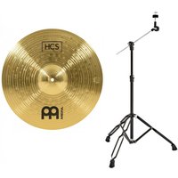 Meinl HCS 16 Crash Cymbal & Gear4music Boom Arm Stand Black