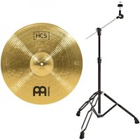 Meinl HCS 18 Crash / Ride Cymbal & Gear4music Boom Arm Stand Black