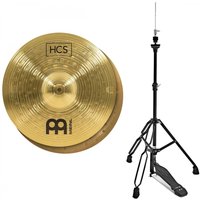 Meinl HCS 15 Hi Hat Cymbals & Gear4music Stand Black