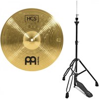 Meinl HCS 14 Hi Hat Cymbals & Gear4music Stand Black