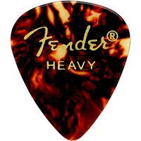 Fender Classic Celluloid Picks Tortoise Shell 351 Shape Heavy 12 Pack