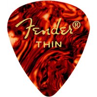 Fender Classic Celluloid Picks Tortoise Shell 351 Shape Thin Pack of 12