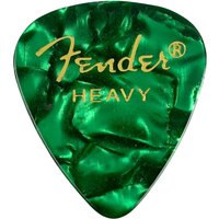 Fender Premium Celluloid 351 Shape Picks Heavy Green Moto 12 Pack