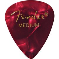 Fender Premium Celluloid 351 Shape Picks Medium Red Moto 12 Pack