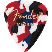 Fender Classic Celluloid Picks Confetti 351 Shape Medium Pack of 12