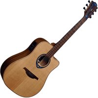 Lâg Hyvibe 10 Dreadnought Acoustic Smart Guitar Natural Satin