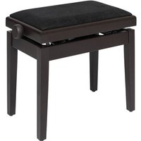 Stagg Hydraulic Piano Bench Black Velvet Matte Rosewood