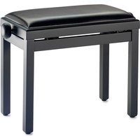 Stagg Adjustable Piano Bench Black Vinyl Matte Black
