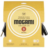 Mogami TRS Jack - XLRM Cable Neutrik Black and Gold Connectors 3m