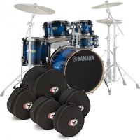 Yamaha Stage Custom Birch 20 5pc Shell Pack w/Bags Blue Sunburst