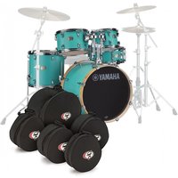 Yamaha Stage Custom Birch 20 5pc Shell Pack w/Bags Surf Green