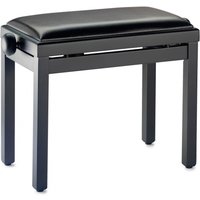 Stagg Adjustable Piano Bench Black Vinyl Gloss Black