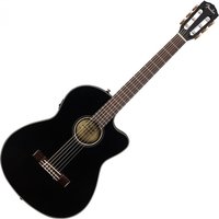 Fender CN-140SCE Nylon Thinline Walnut Fingerboard Black w/case