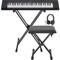 Yamaha Piaggero NP15 Portable Keyboard Package Black